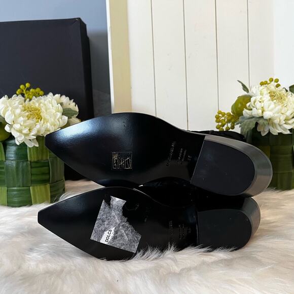 NEW Dolce & Gabbana Midi Cowboy Gaucho Leopard Short Western B… Black Metalli… - Picture 13 of 15